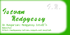 istvan medgyessy business card